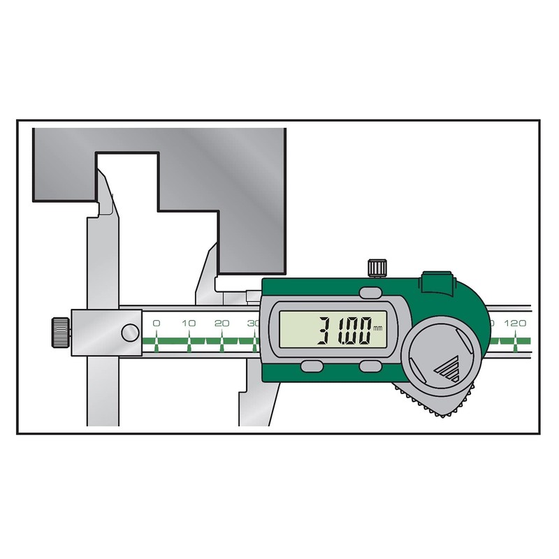 Niigata Seiki SK Digital Caliper Offset Type 5.9 inches (150