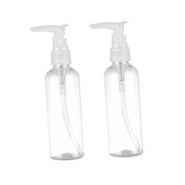 PACKOVE 4PCS Mini Lotion Storage Bottles Travel Pump Dispenser for Shampoo Cosmetics and Liquid Soap Durable Refillable Containers for Outdoor Use Random Color