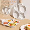 Nonstick Frying Pan, 4-Cup Divided Egg Pan with Anti-scald Handle,