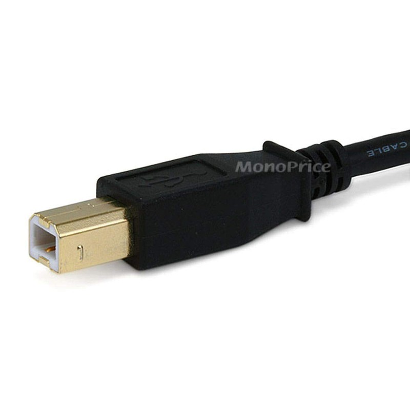 Monoprice USB-A Male to USB-B Male 2.0 Cable - 28/24AWG,
