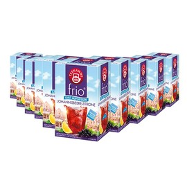 Teekanne Frio Currant Lemon, 18 Tea Bags, Cold Infusion, Summer Tea, Pack of 10
