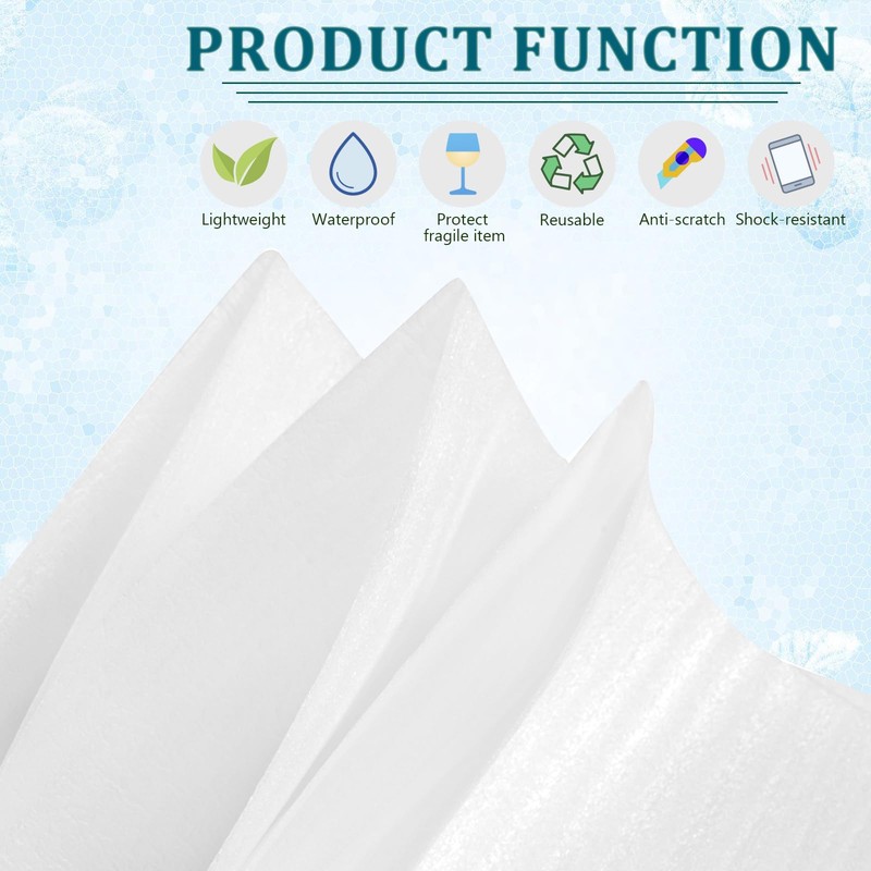 50 Pack Foam Pouches 8x8 inch, Cushion Foam Pouches for