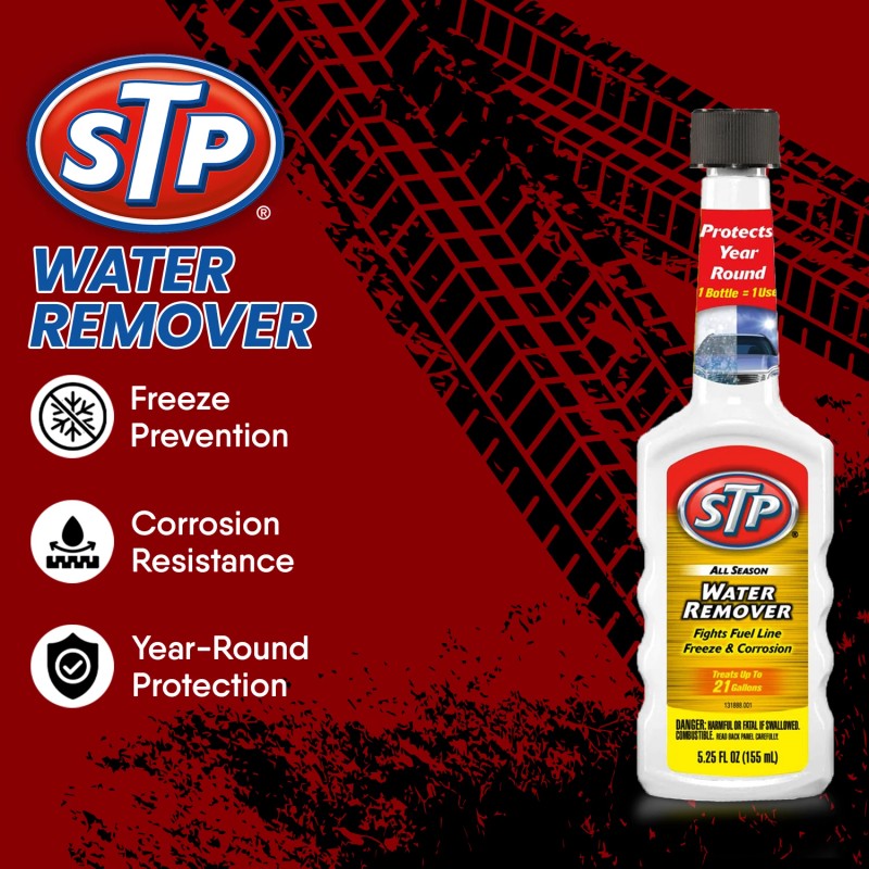 STP® All Season Water Remover: Maximize Fuel Efficiency & Protection