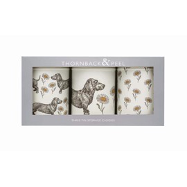 Thornback & Peel - Dog & Daisy - Caddy Tin Set of 3