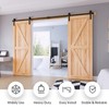 EaseLife 9 FT Double Door Sliding Barn Door Hardware Track