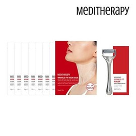 Meditherapy Meditherapy Wrinkle Fit Neck Mask 1 Box + 1 Roller / 메디테라피 메디테라피 링클핏 넥마스크 1박스 + 롤러1