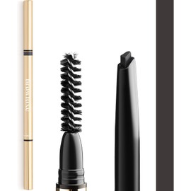 Lápiz de cejas de precisión para efecto microblading Kit de cejas con bolígrafo y pincel para cejas Color a prueba de manchas para cejas impecables, Ceniza