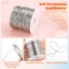 cridoz 18 Gauge Stainless Steel Wire for Jewelry Making, 1mm