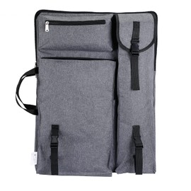 YMTECH Art Bag Canvas Artist Portfolio Case Carry Backpack Sketch Board for Art Supplies Storage and Travel, Bag for Artwork/Poster Board/Project/Drawing Case