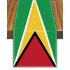 Guyana Table Runner,Guyanese Flag Tablecolth for Dining Home Decor