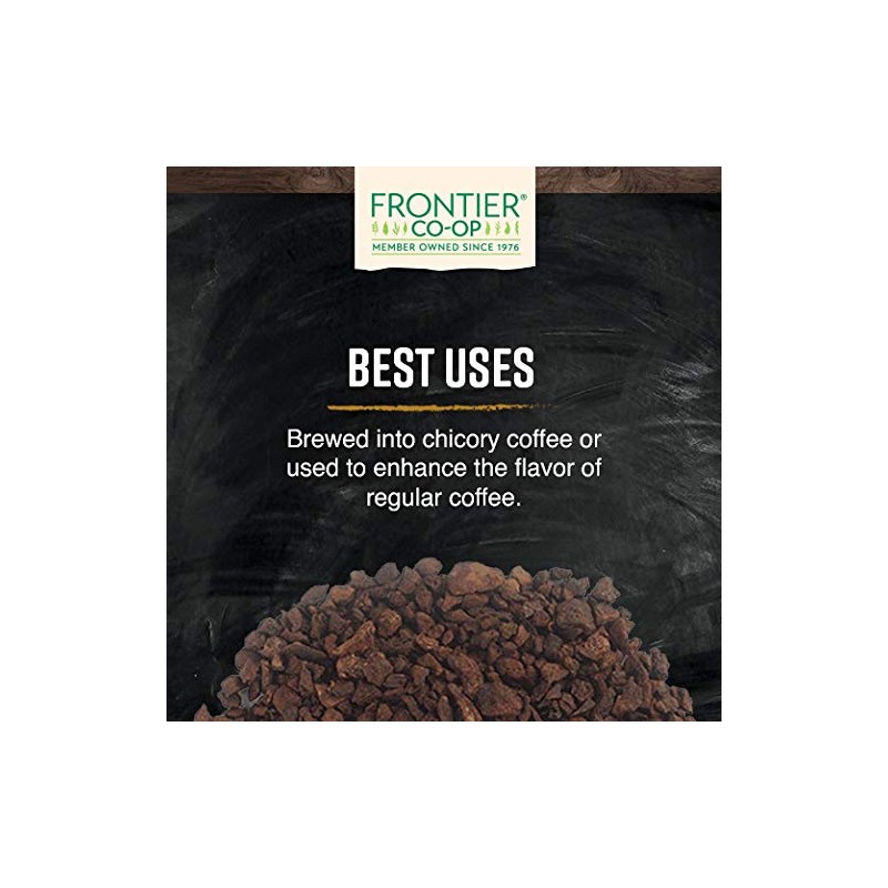Frontier Co-op Chicory Root Roasted Granules, Kosher | 1 lb.