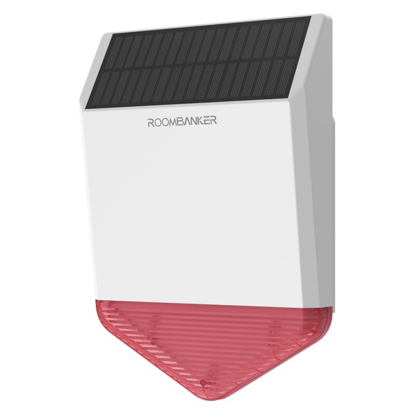 ROOMBANKER SO1 Outdoor Siren - IP65 Approved with Built-in Solar