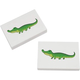2 x 45mm 'Long Crocodile' Erasers/Rubbers (ER00046737)