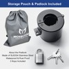 MOSECYOU Door Knob Locking Cover with Padlock, Heavy Duty All