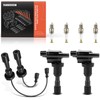 A-Premium 2 Ignition Coils with 2 Wire and 4 Iridium