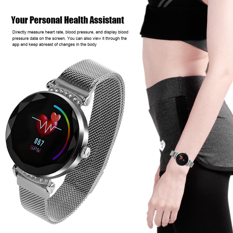 Smart Sports Watch Bracelet Bluetooth Waterproof Heart Rate Monitor Women