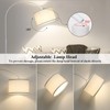White Arc Floor Lamp, Modern Floor Lamp for Living Room