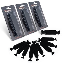 FOSHIO Pre-Cut 30PCS Squeegee Felts, Black Felt Tape with Adhesive Backing Fit 4-inchs Squeegee, Squeegee Buffer Sticky Felt Pads Vinyl Wrap Tools