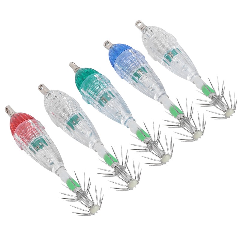 LED Underwater Fishing Lure Light Deep Drop Shape Waterproof Flashing