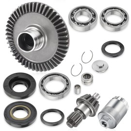 Rear Differential Ring Pinion Gear Bearing Seal Kit & Nut Tool for Honda Rancher 350 400 TRX350 FE FM TE TM TRX400 FA FGA 2000-2007