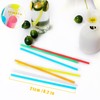 500 Pcs Colorful Disposable Drinking Plastic Straws.(0.23'' diameter and 8.26"