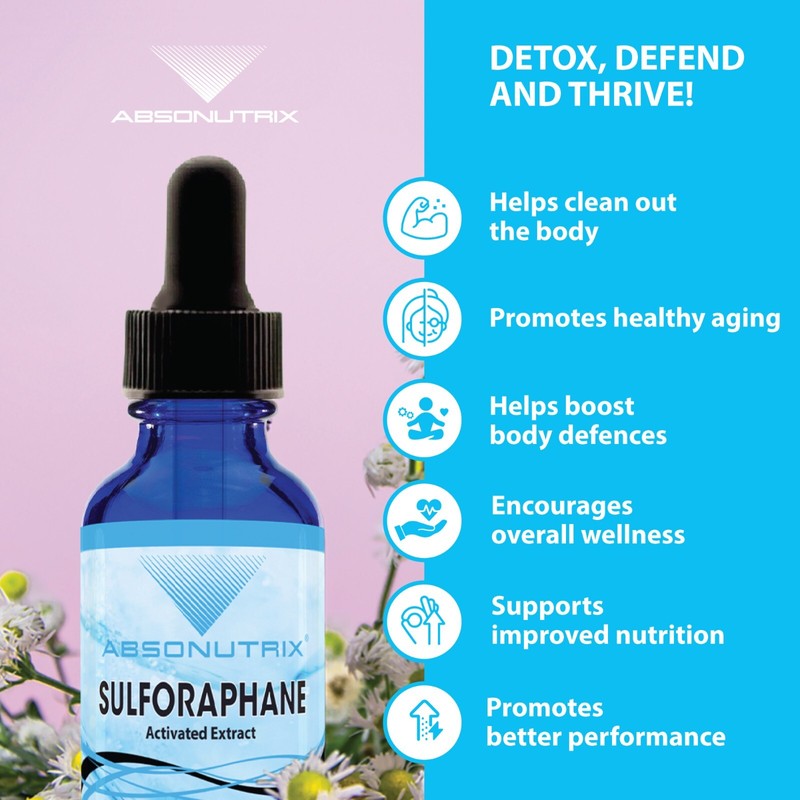 Absonutrix Activated and Stabilized Sulforaphane, 20 mg, 200 Servings