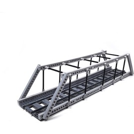 TRavesty City Railway Rails, Caves and Bridges Building Blocks Set, City Train Railway Accessories, Railway Sets, Railway Caves and Bridges Model Building Blocks Train Rail Set Compatible with the