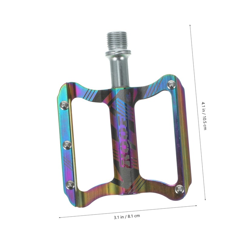 OHPHCALL 1pair Aluminium Alloy Bike Pedals Lightweight Anti-Skid Spindle Pedals