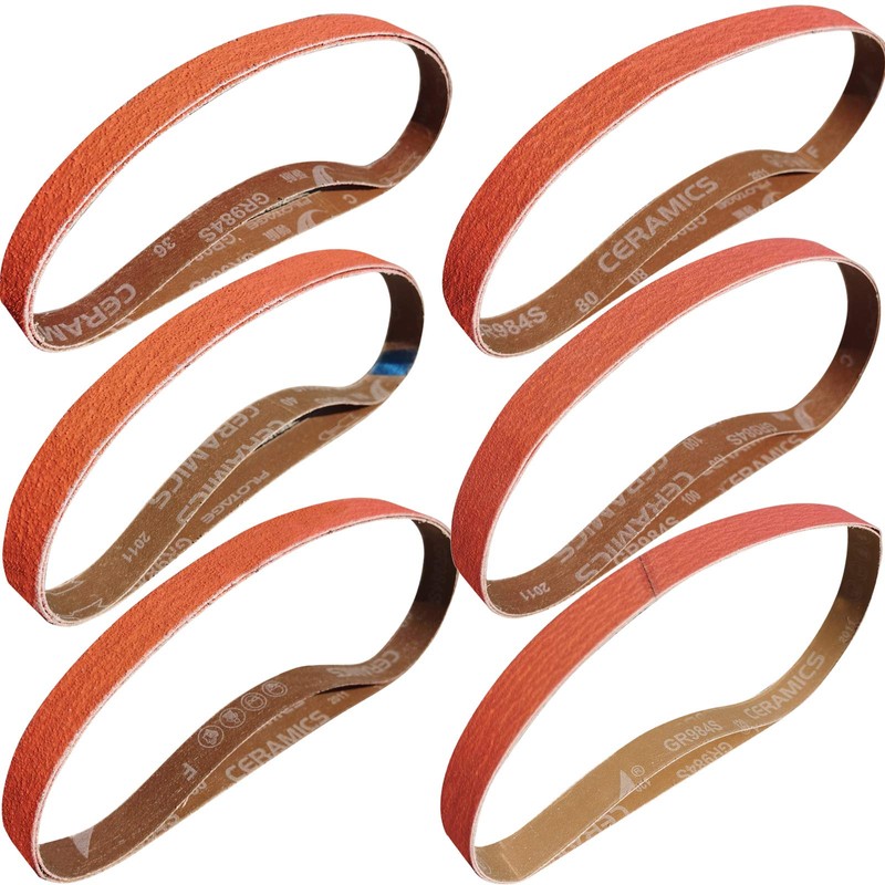 Tonmp 12 Pack 1 x 30 Inch Metal Grinding Ceramic