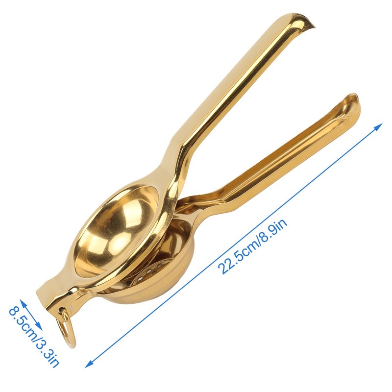 Lemon Squeezer, Stainless Steel Ergonomic Ultra Long Handle Hand Press,