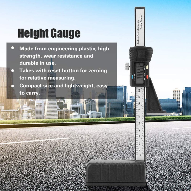 Height Gauge, 0-150mm Digital Display Caliper, Precision Height Aperture Depth