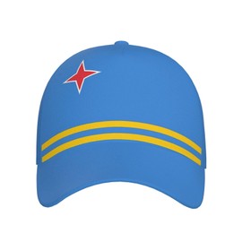 Cute Aruba Flag Baseball Hat Retro Flag Hats Women Men Packable Summer Travel Beach Sun Hat