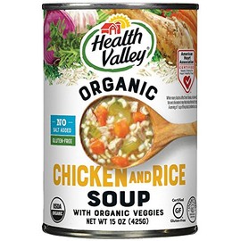 Health Valley Soup Chicken Rice No Salt, 15 oz