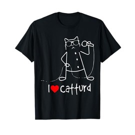 I Love Catturd Lustige Katze Sänger Musik T-Shirt