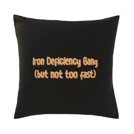 Hippowarehouse iron deficiency gang (but not too fast) Printed bedroom accessory cushion cover case 41x41cm