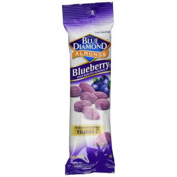 Blue Diamond Blueberry Flavored Almonds, 1.5 Oz, Pack of 12