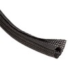 1/8" F6 Braided Wrap Around Sleeving - 100FT - Black