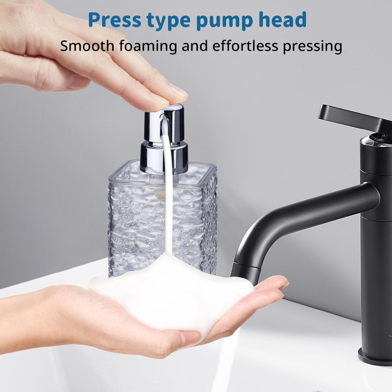 LELE LIFE 2 Pack Foaming Soap Dispenser - Acrylic Foaming