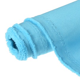 sourcing map Waterproof Canvas Fabric 8 Oz 148cm 600D Marine Water Resistant Material 1 Yard for Outdoor Furniture Cushion, Bag Sewing,Light Blue
