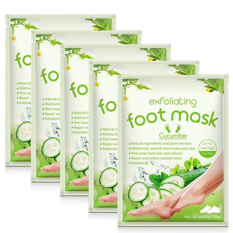5 Pairs Foot Mask Callus Socks Foot Peel Off Mask