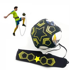 CGLRybO Football Kick Trainer, Football Training Accessories for Children Beginners and Adults, Football Training Aid Solo Practice, Universal Fits #3#4#5