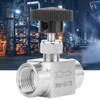 Válvula de Aguja Recta de Acero Inoxidable, 1/2 BSPP, para
