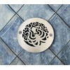 Designer Drains 4 Inch Round Shower Drain Strainer, Octopus Design