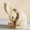 Montgomery Ward Sisal Bunny with Baby Bunny, Beige