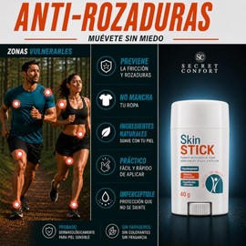 Protector de Rozaduras para todo el Cuerpo 80g (2.84oz) - Antirozaduras para Piernas, Muslos, Entrepierna, Pezones, Pies, y fricción general - Body An