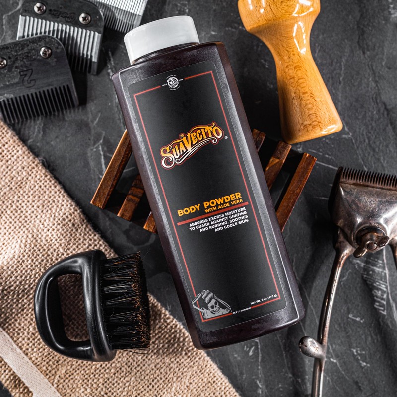 Suavecito Body Powder with Aloe Vera, 6 oz. - Original