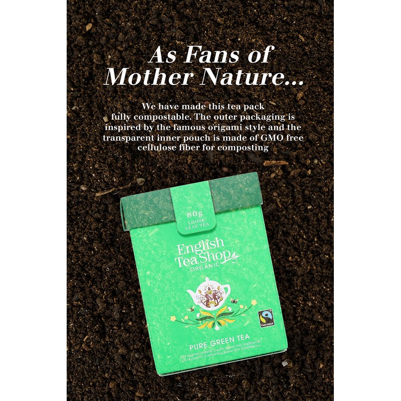 English Tea Shop Pure Green Tea 80g Whole Leaf Tea,