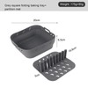 Square Air Fryer Silicone Baking Pan with Silicone Mat Air