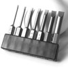 7 Pieces Slotted Bit Set 1.6-6.0mm Flat Head Screwdriver Bits