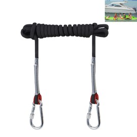 Foam Water Pad Bungee Cord, 118 Inch Lily Pad Bungee Cord, Foam Lake Mat Cord with 2 Carabiners, Foam Lake Mat Cord Secure Mooring - Rope Anchoring System Prevents Unwanted Movement.